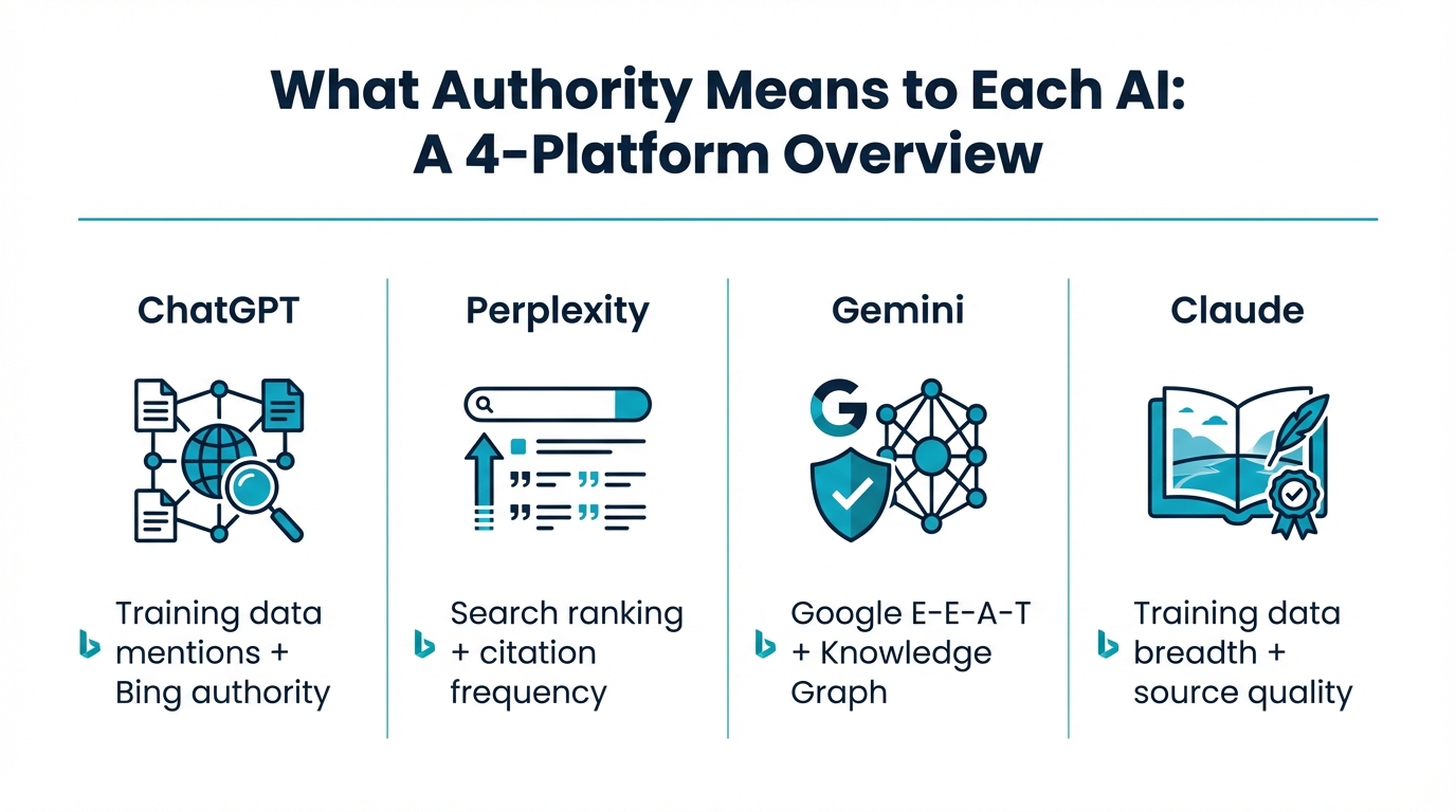 What brand authority means to each AI platform