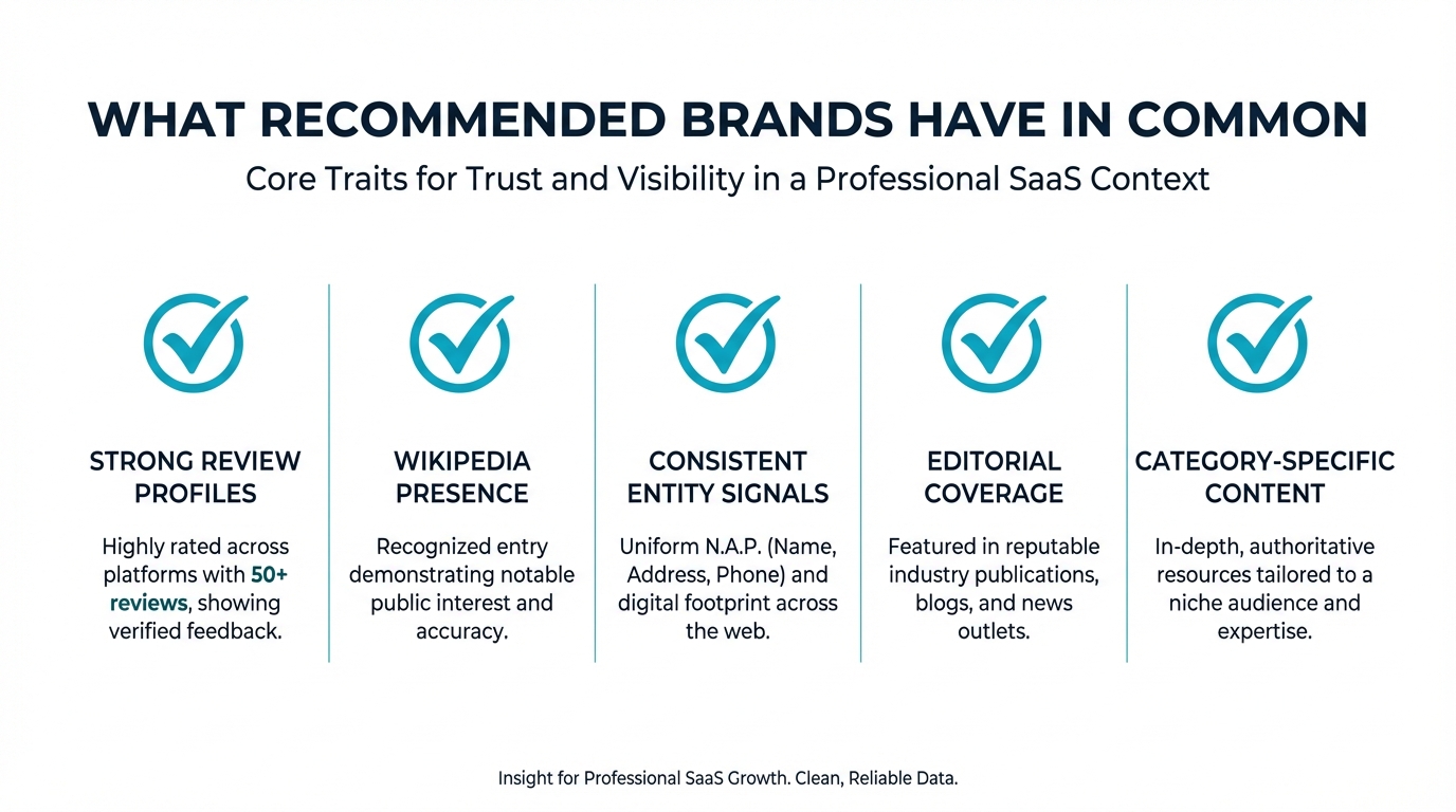 Five traits that recommended brands have in common