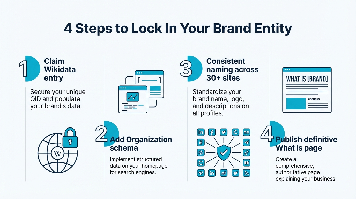 Four steps to establish your brand entity for AI systems